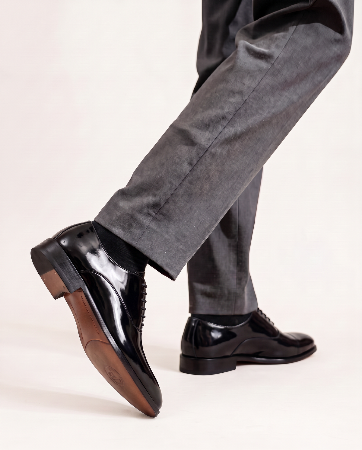 The Heritage Patent Lace-Up shoe